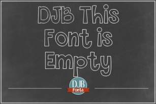 DJB This is Empty Font Download