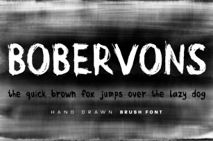 Bobervons hand drawn font Font Download