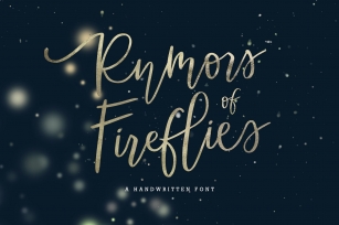 Rumors of Fireflies Font Download