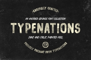 Typenations duo grunge painted Font Download