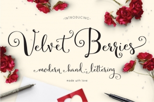 Velvetberries Script Font Download