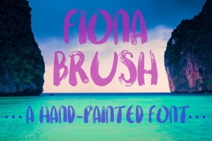 Fiona Brush, A Hand-Painted Font Download