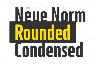 XXII Neue Norm Rounded Cnd Font Download
