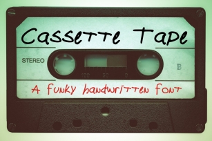 Cassette Tape A Funky Font Download