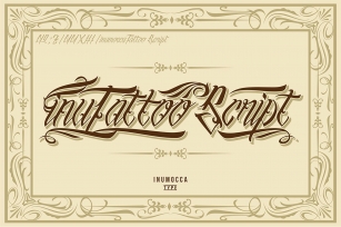 inuTattoo Script + Poster Vector Font Download