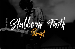 Stubborn Faith Script Font Download