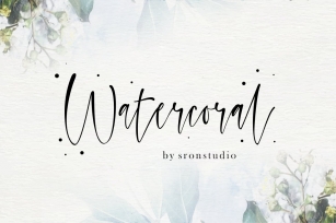 Watercoral // Natural Script Font Download