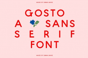 Gosto A Sans Serif Font Download