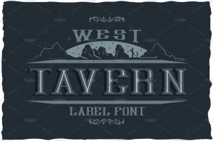 Tavern Vintage Label Typeface Font Download