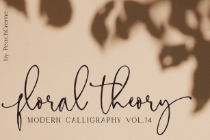 Floral Theory // CALLIGRAPHY Vol.14 Font Download