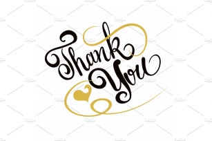 Thank You Lettering Font Download