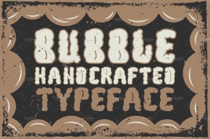 Handcrafted "Bubble" font Font Download