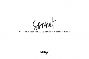 Sonnet — A Handwritten Semi-Script Font Download