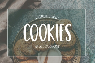Cookies a fun and casual SVG font Font Download