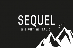 Sequel Light Family Font Download