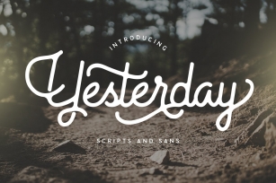 Yesterday Typeface Font Download
