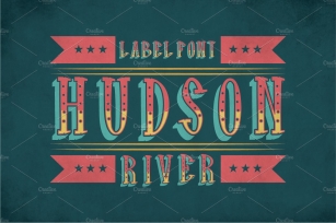 Hudson Vintage Label Typeface Font Download
