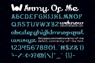 army of me font Font Download