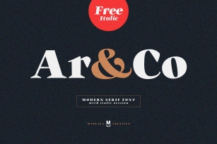 Ar and Co Serif Font Download