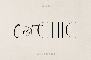 Chic Luxury Duo Font Download