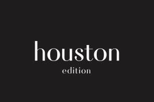 Houston Edition Font Download