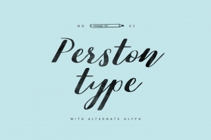 Perston type Font Download