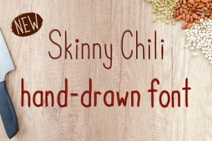 Skinny Chili font Font Download