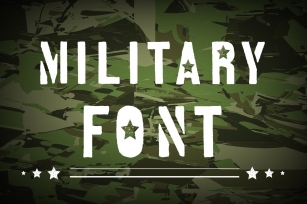 Military font. Font Download