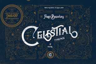 Celestial  Vintage Pattern Font Download