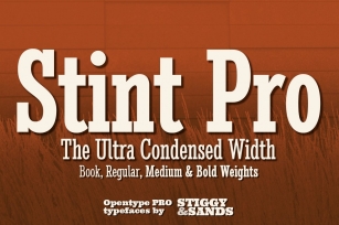Stint Ultra Condensed Pro Family Font Download
