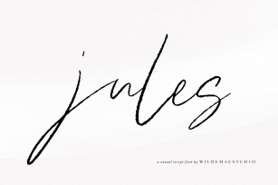 Jules Handwritten Script Font Download