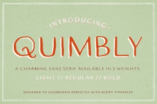 Quimbly Trio Font Download