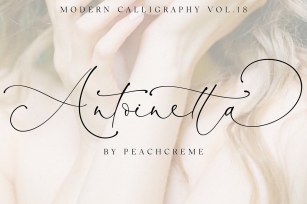 Antoinette//Modern Calligraphy №18 Font Download
