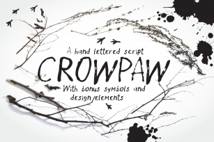Crowpaw font and bonus Font Download