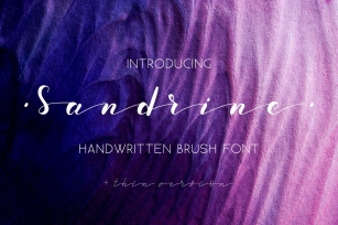 Sandrine Brush. Script. Font Download