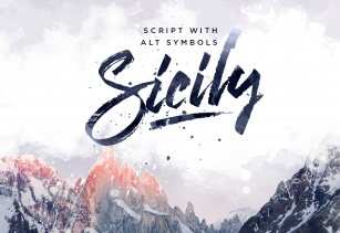 New. Sicily Script. Font Download