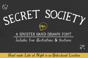 Secret Society + Bonus Font Download