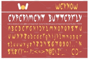 experiment butterfly font Font Download