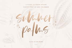 Summer Palms Brush Script Font Download