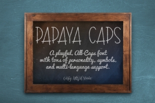 Papaya Caps Typeface Font Download