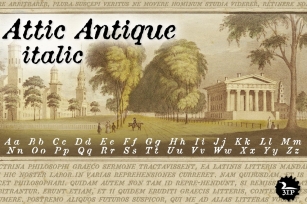 Attic Antique Italic Font Download
