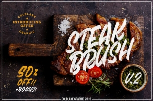 GL Steak Brush V.2 Font Download
