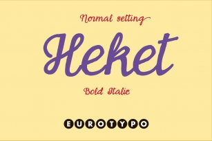 Heket Bold Italic Font Download