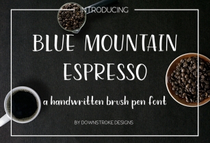 Blue Mountain Espresso Font Download