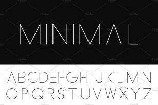 Minimalistic Letters. Thin design. Font Download