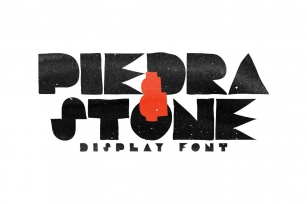 Piedra and Stone — Block Font Download