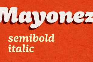 Mayonez semibold italic Font Download