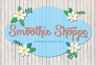 Smoothie Shoppe and bonus Font Download