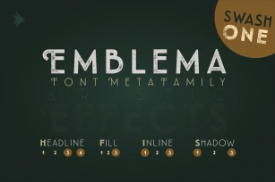 Emblema Headline 1SWASH Font Download