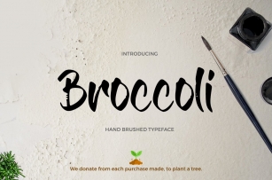 Broccoli Brush Font Download